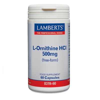 Lamberts L Ornithine 500mg 60 caps